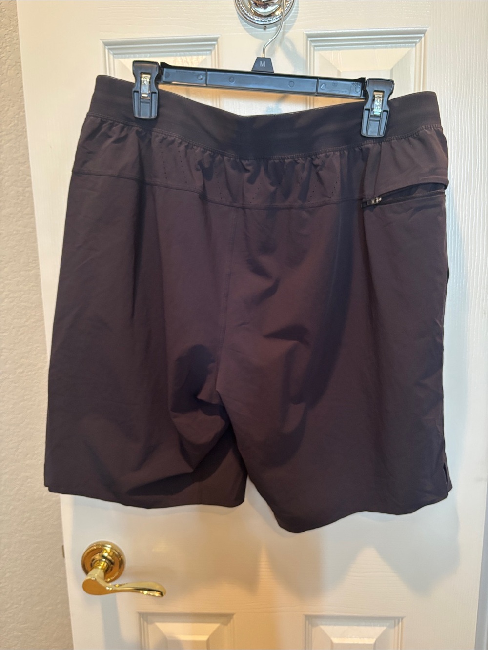 Lululemon Men’s T.H.E. Short Black Charcoal Knit Back Size XL - Picture 5 of 7